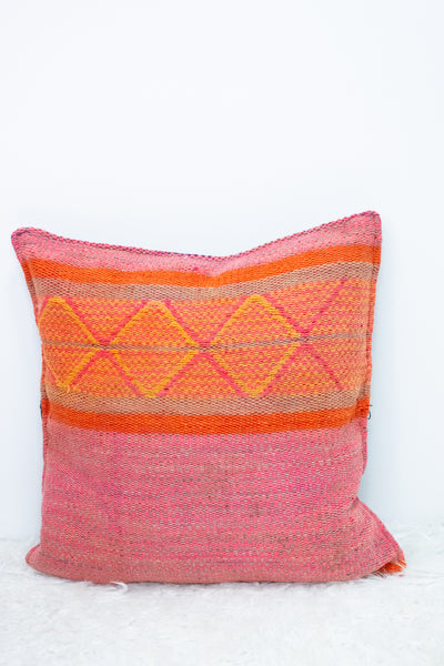 Coral Spice Frazada Pillow Cover