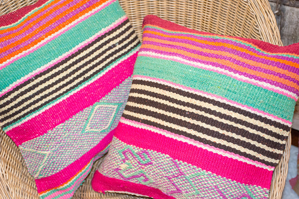 Mesa Pink Frazada Pillow Cover